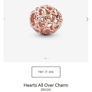 Pandora Hearts All Over Charm